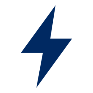 Power Supply Icon Blue