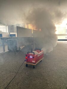 Brisbane Hire - Smoke Machine - Testing Fire Stair Pressurisation System