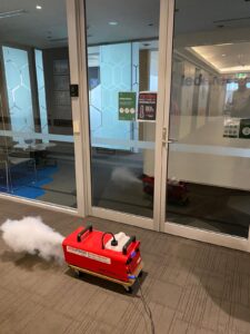 Brisbane Hire Smoke Machine - Testing How Quickly Smoke Is Removed - IPC NSW