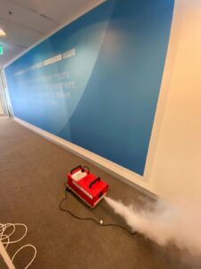 Hire - Rent Smoke Machine - Testing How Quickly Smoke Is Removed - IPC NSW