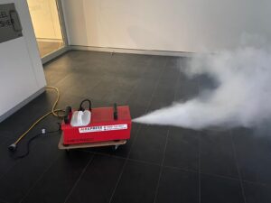 Hire Smoke Machine - Testing Fire Stair Pressurisation System