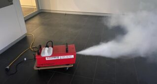 Hire Smoke Machine - Testing Fire Stair Pressurisation System