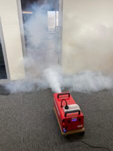 Sydney Rent Smoke Machine - Testing How Quickly Smoke Is Removed - IPC NSW